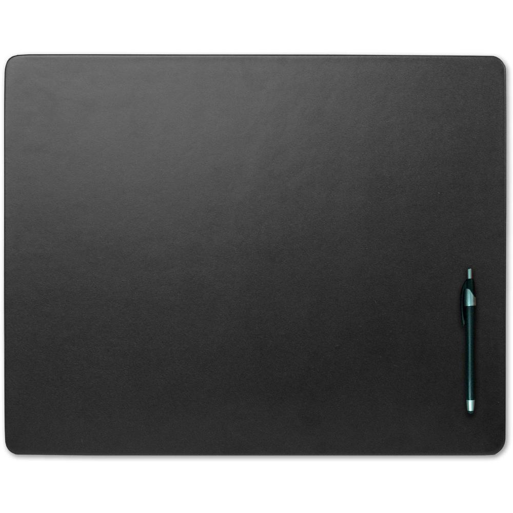 Dacasso Leather Conference Table Pad - Rectangular - 22" Width x 16" Depth - Felt Black Backing - Top Grain Leather - Black