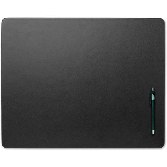 Dacasso Leather Conference Table Pad - Rectangular - 22" Width x 16" Depth - Felt Black Backing - Top Grain Leather - Black