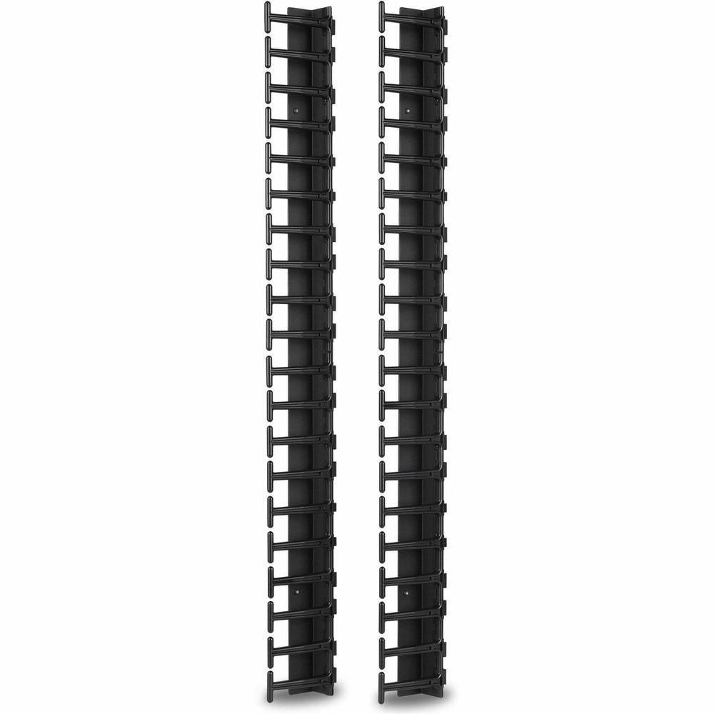 APC by Schneider Electric Vertical Cable Manager for NetShelter SX 600mm Wide 42U (Qty 2) - Cable Manager - Black - 1 - 42U Rack Height - TAA Compliant