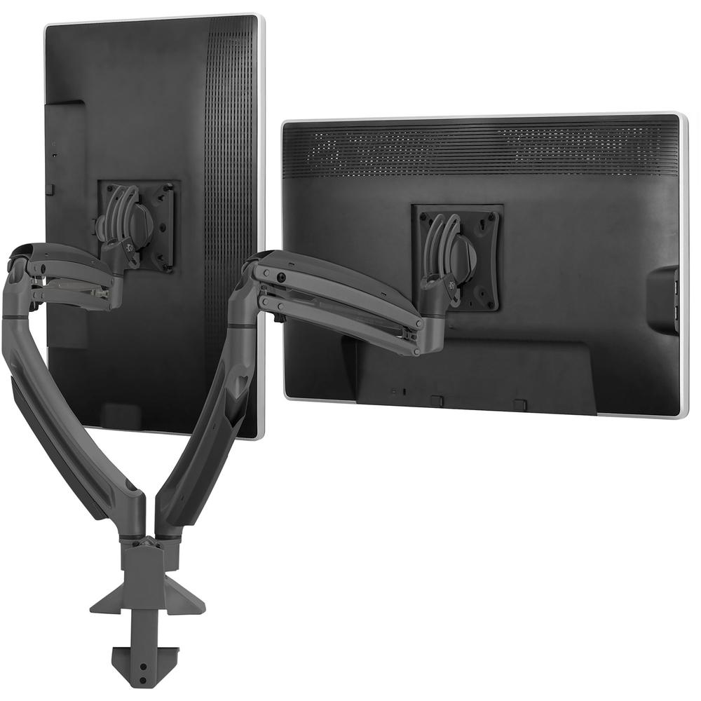 Chief Kontour Dual Display Desk Mount - For Displays 10-32" - Black - Height Adjustable - 2 Display(s) Supported - 10" to 30" Screen Support - 50 lb Load Capacity - 1 Each