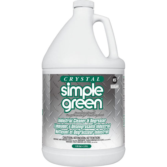 Simple Green Crystal Industrial Cleaner/Degreaser - For Multipurpose - Concentrate - 128 fl oz (4 quart)Bottle - 1 Each - Non-toxic, Non-flammable, Phosphate-free, Non-abrasive, Non-hazardous, Fragran