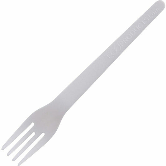 Eco-Products 6" Plantware High-heat Forks - 1 Piece(s) - 20/Carton - Fork - 1 x Fork - Disposable - Pearl White