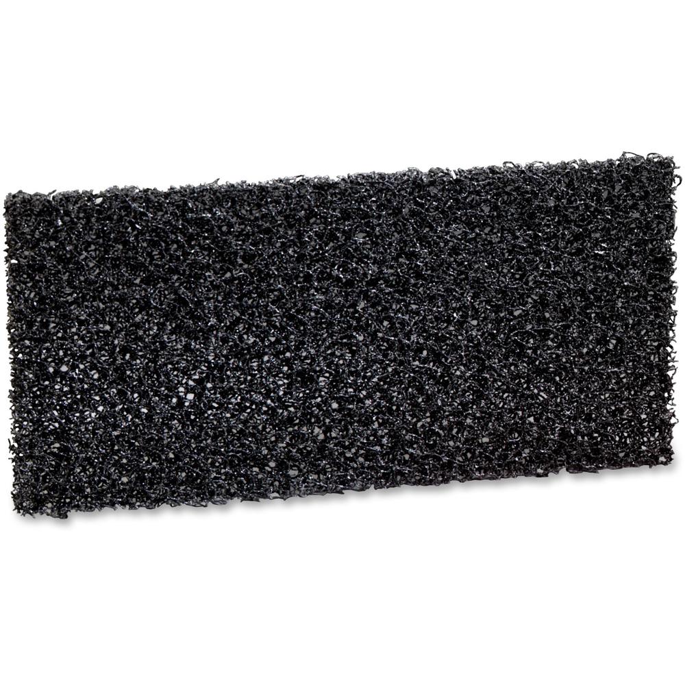 3M Doodlebug Hi Productivity Stripping Pads - 10/Box - 4.65" Width - Synthetic Fiber - Black