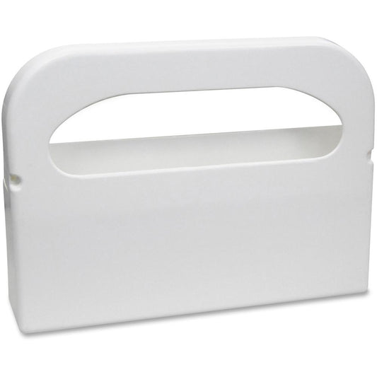 Hospeco Toilet Seat Cover Dispenser - Half-fold - 250 x Toilet Seat Cover Half-fold - Plastic - White - Durable, Tear Resistant - 2 / Pair