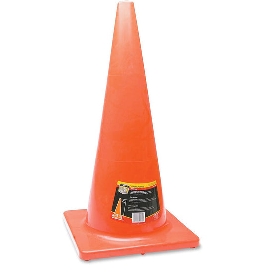 Honeywell Orange Traffic Cone - 1 Each - 13.5" Width x 28" Height - Cone Shape - Long Lasting, Fade Resistant, UV Resistant - Outdoor - Orange