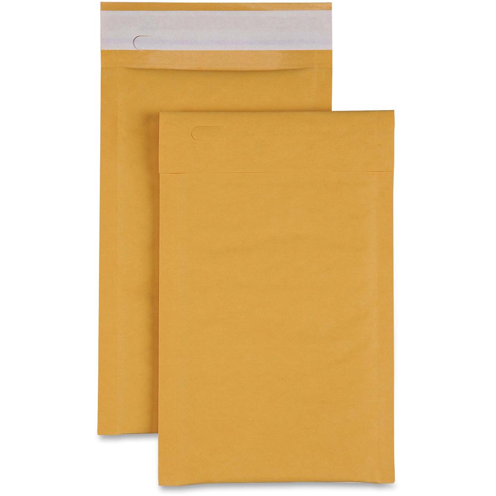 Sparco Size 0 Bubble Cushioned Mailers - Bubble - #0 - 6" Width x 10" Length - Self-sealing - Kraft - 200 / Carton - Kraft