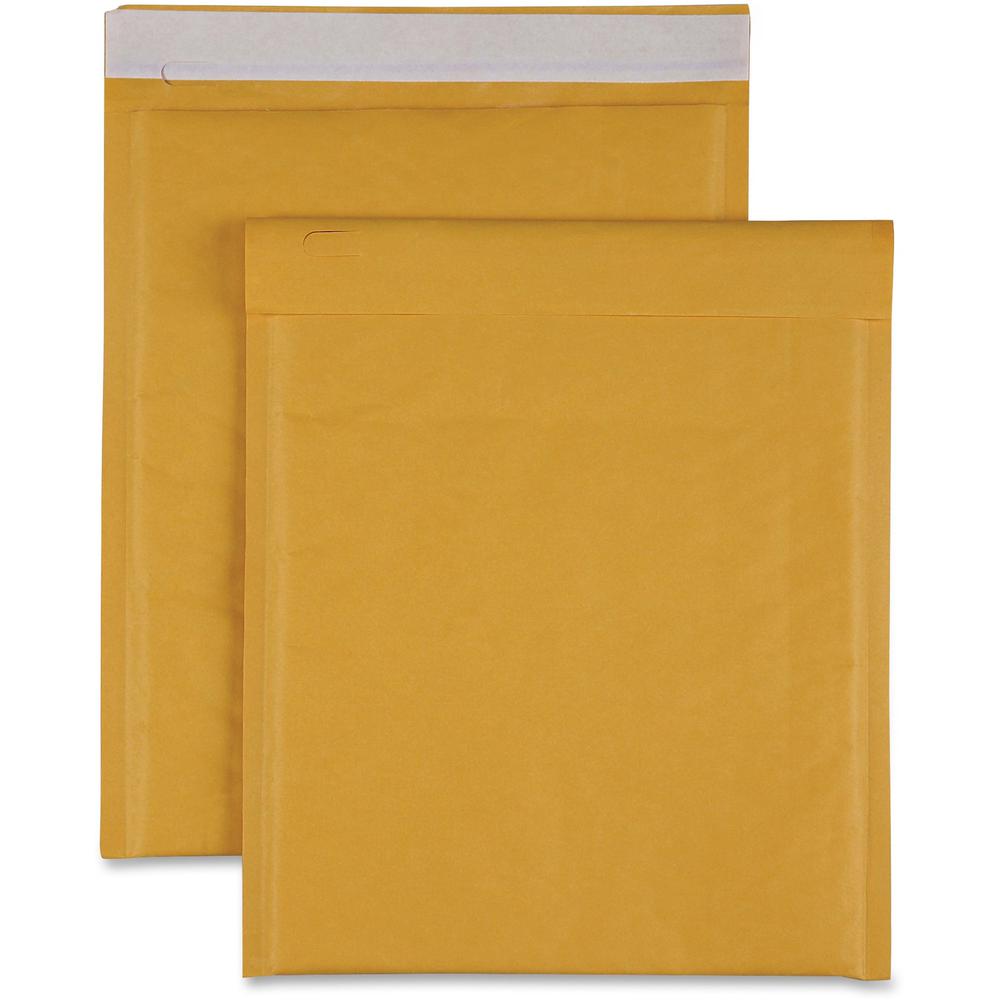 Sparco Size 2 Bubble Cushioned Mailers - Bubble - #2 - 8 1/2" Width x 12" Length - Self-sealing - Kraft - 100 / Carton - Kraft