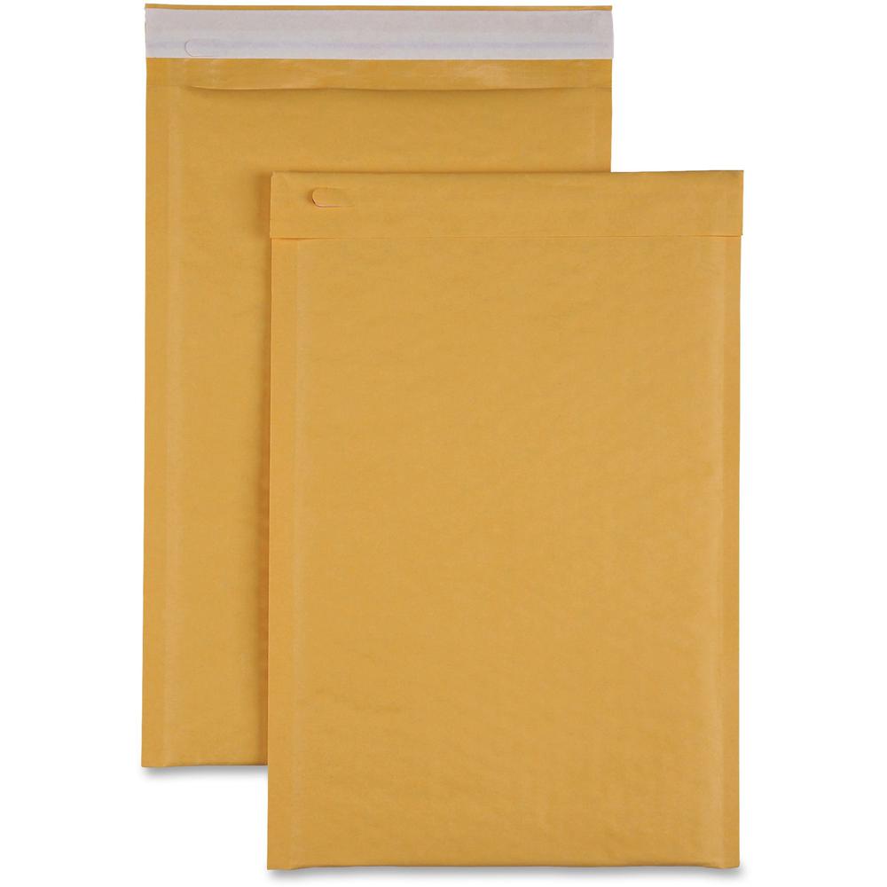 Sparco Size 3 Bubble Cushioned Mailers - Bubble - #3 - 8 1/2" Width x 14 1/2" Length - Self-sealing - Kraft - 100 / Carton - Kraft