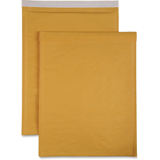 Sparco Size 7 Bubble Cushioned Mailers - Bubble - #7 - 14 1/4" Width x 20" Length - Self-sealing - Kraft - 50 / Carton - Kraft