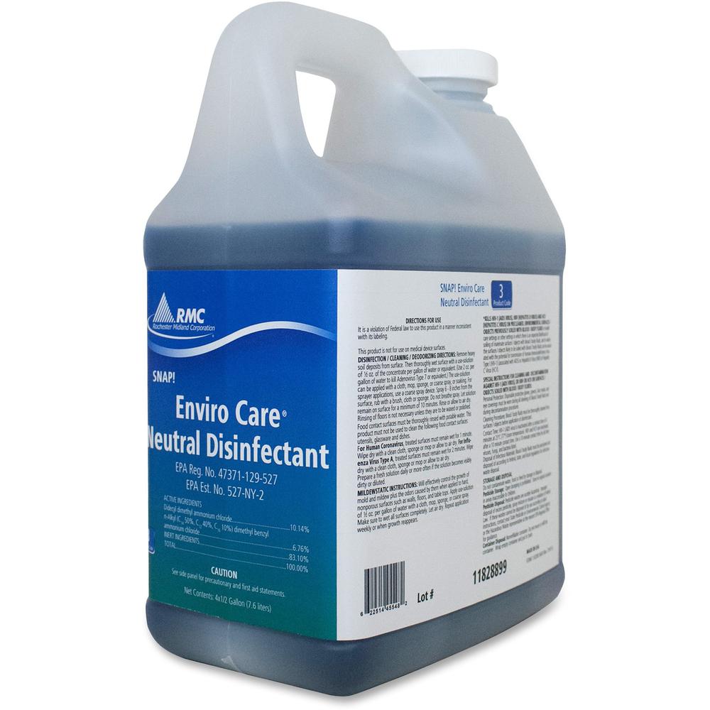 RMC Enviro Care Neutral Disinfectant EZ-Mix - For Hard Surface, Hospital, Nursing Home, School, Veterinary Clinic, Industry, Glass, Stainless Steel - Concentrate - 64 fl oz (2 quart) - Neutral Scent -