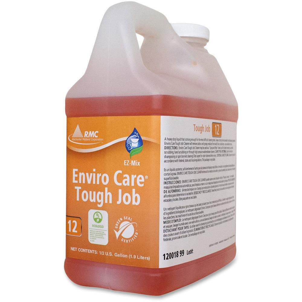 RMC Enviro Care Tough Job Cleaner - For Hard Surface - Concentrate - 64.2 fl oz (2 quart) - 4 / Carton - Heavy Duty, Bio-based - Orange