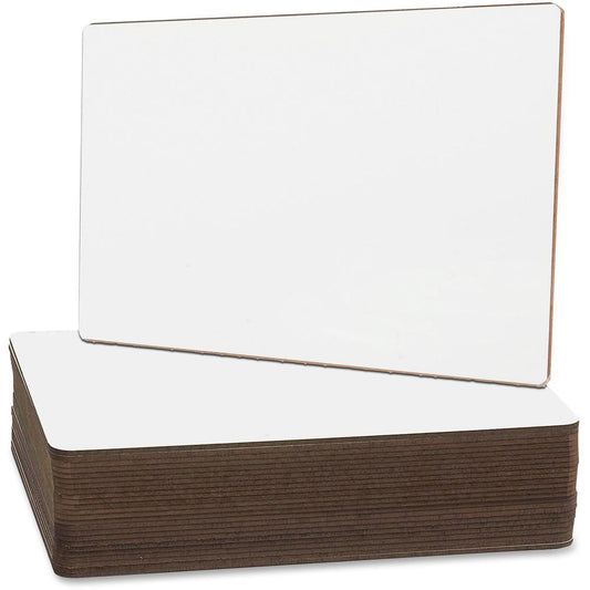 Flipside Unframed Dry Erase Lap Board Class Pack - 9" (0.8 ft) Width x 12" (1 ft) Height - White Surface - Rectangle - 24 / Pack