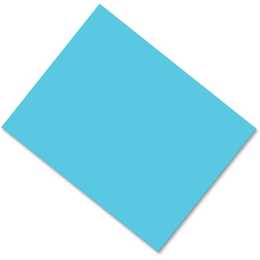 Pacon Coated Poster Board - Multipurpose - 28" x 22" - 25 / Carton - Light Blue - Card Stock