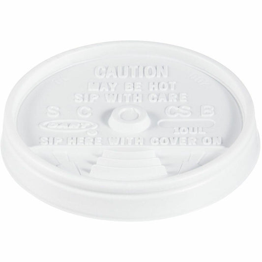 Dart Sip-Thru Cup Lids - 1000 / Carton - White