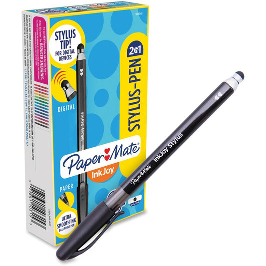 Paper Mate 2-in-1 InkJoy Stylus Pen - 1 Pack - Black