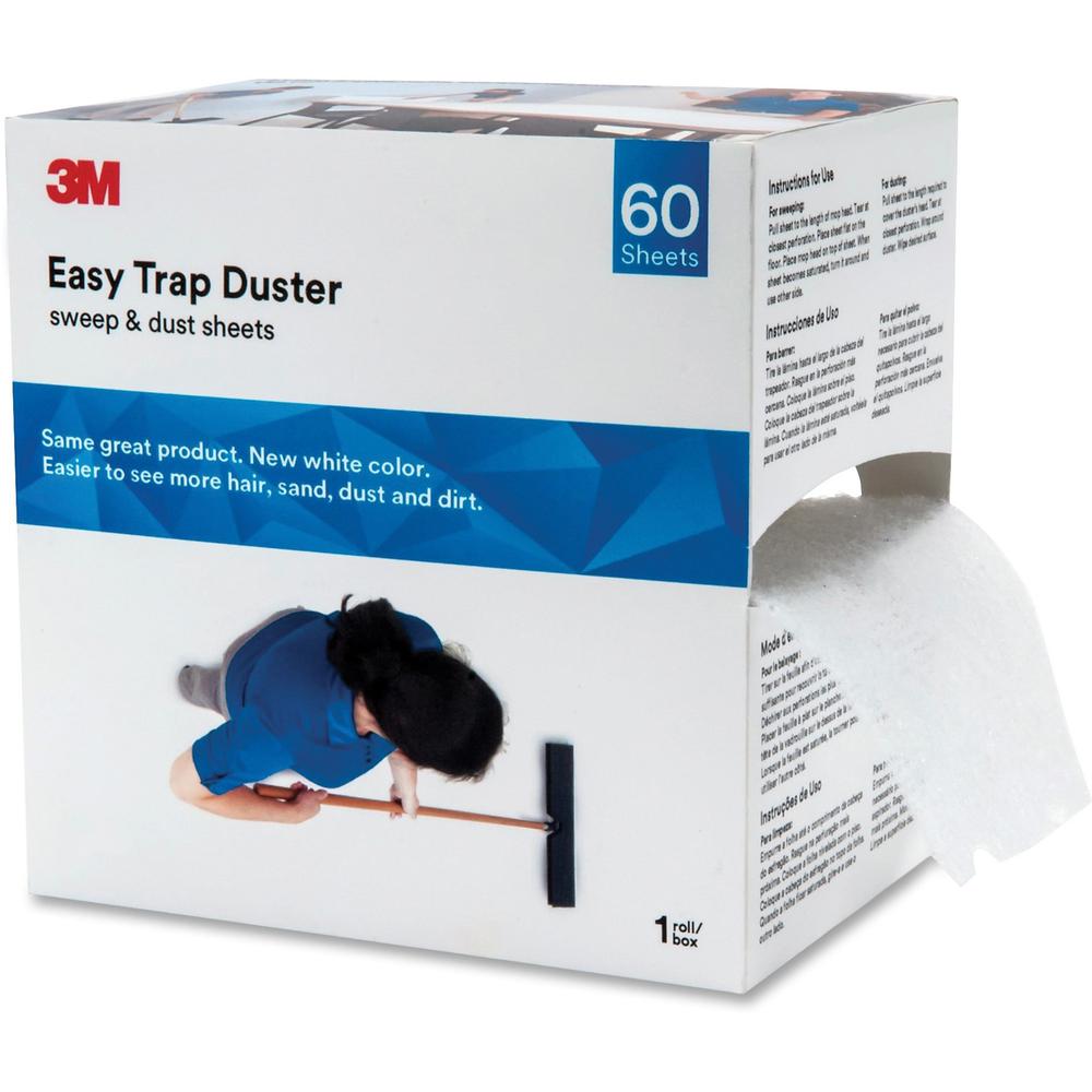 3M Easy Trap Duster System - 6" Width - Fiber - White - 480 / Carton