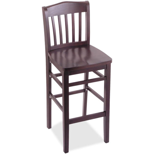 Holland Bar Stools Hampton Series Stationery Bar Stool - Dark Cherry - Solid Beech - 1 Each