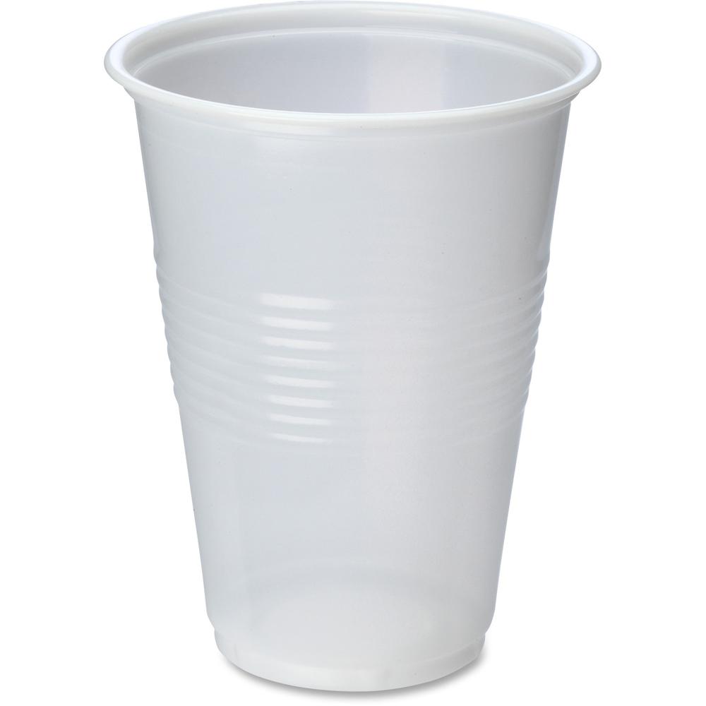 Genuine Joe 16 oz Translucent Beverage Cups - 50 / Bag - 20 / Carton - Clear - Plastic - Beverage