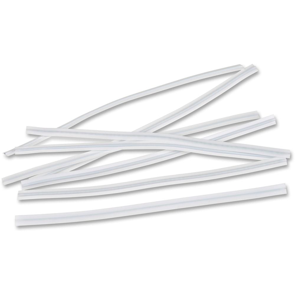 Tatco Reusable Vinyl Twist Ties - 6" Length - Vinyl, Metal - 2000 / Pack