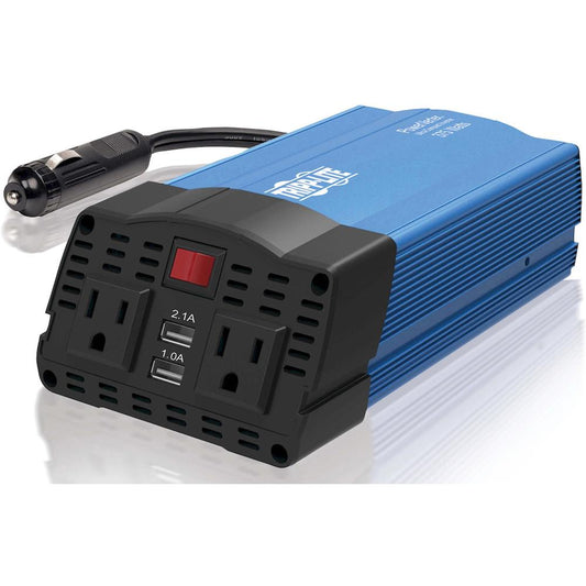 Tripp Lite 375W Car Power Inverter 2 Outlets 2-Port USB Charging AC to DC - Input Voltage: 12 V DC - Output Voltage: 120 V AC - Continuous Power: 375 W