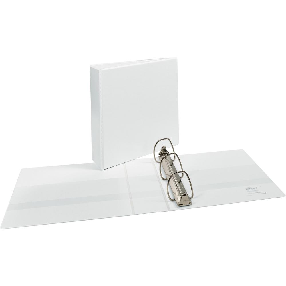 Avery&reg; Durable View Binders - EZD Rings - 3" Binder Capacity - Letter - 8 1/2" x 11" Sheet Size - 670 Sheet Capacity - 3 x D-Ring Fastener(s) - 4 Internal Pocket(s) - Poly - White - Recycled - Eas