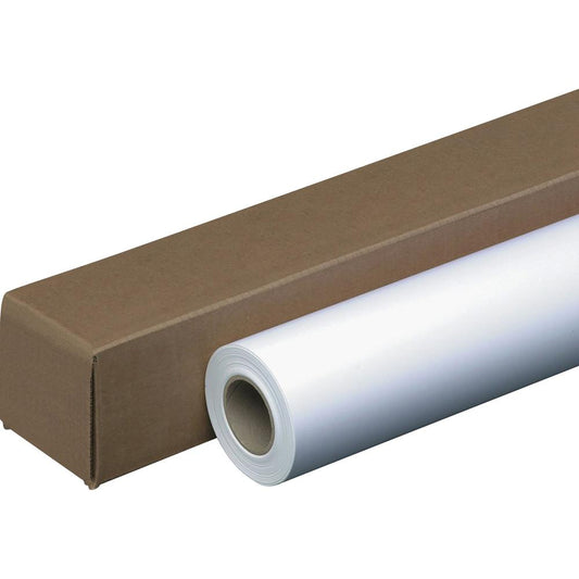 Business Source Coated Inkjet Paper - White - 96 Brightness - 24" x 150 ft - 24 lb Basis Weight - 1 / Roll