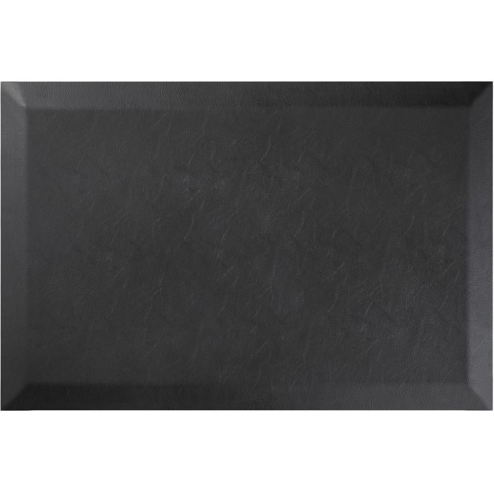 Deflecto Anti-fatigue Standing Mat - Floor - 24" Length x 18" Width x 0.75" Thickness - Rectangular - Black - 1Each