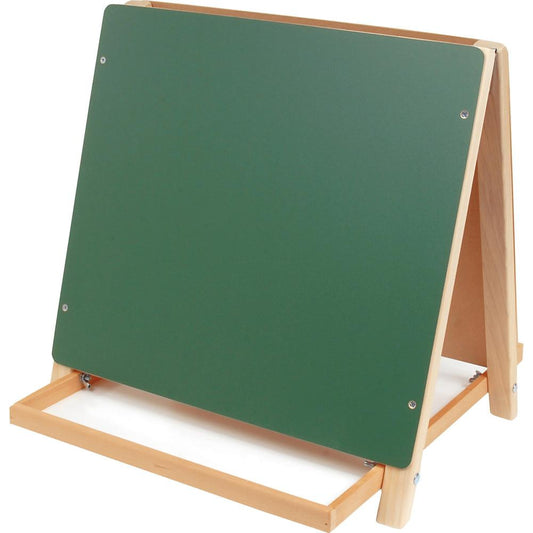 Flipside Dual Surface Table Top Easel - White/Green Surface - Rectangle - Tabletop - Assembly Required - 1 Each