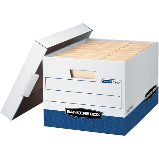 R-Kive Letter/Legal File Storage Box - Internal Dimensions: 12" Width x 15" Depth x 10" Height - External Dimensions: 12.8" Width x 16.5" Depth x 10.4" Height - Media Size Supported: Legal, Letter - L