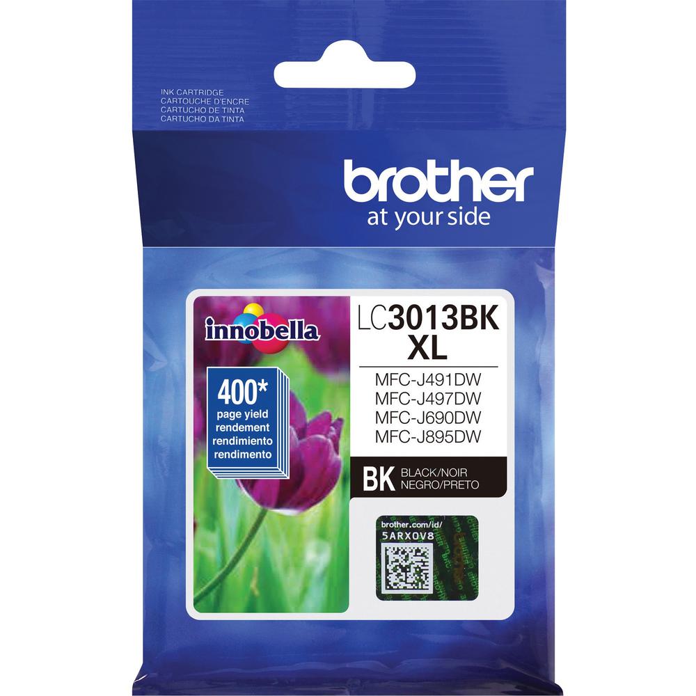 Brother LC3013BK Original High Yield Inkjet Ink Cartridge - Single Pack - Black - 1 Each - 400 Pages