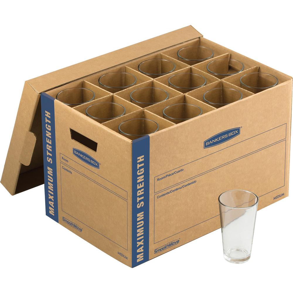 Bankers Box SmoothMove Kitchen Moving Kit - Internal Dimensions: 12.25" Width x 18.50" Depth x 12" Height - External Dimensions: 13.1" Width x 20.1" Depth x 12.4" Height - Lift-off Closure - Triple En