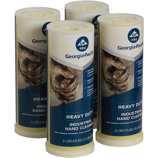 Georgia-Pacific Heavy-Duty Gel Industrial Hand Cleaner Dispenser Refills - Citrus ScentFor - 101.4 fl oz (3 L) - Grime Remover, Soil Remover, Tar Remover, Paint Remover, Lacquer Remover - Hand, Skin -