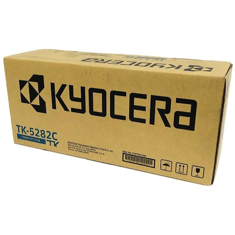 Kyocera TK-5282C Original Laser Toner Cartridge - Cyan - 1 Each - 11000 Pages