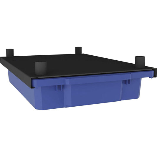 Lorell Makerspace Storage System Hanging Bin Kit - 14" Width x 18" Depth x 4" Height - Plastic - Blue