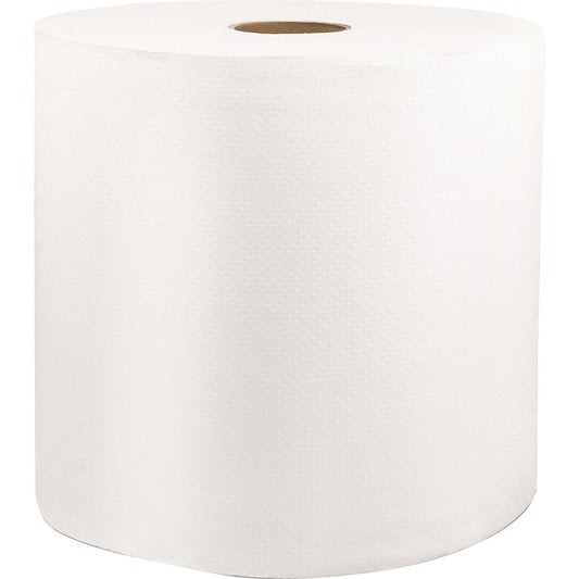 Livi VPG Select 46528 Hard Wound Roll Towel - 1 Ply - 8" x 1000 ft - 1.70" Core - White - Fiber - Strong, Absorbent - For Bathroom - 6 / Carton