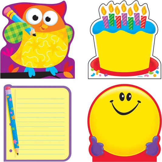 Trend Everyday Favorites Variety Pack Notepads - 5" x 5" - Square - Multicolor - Acid-free, Adhesive - 4 / Pack