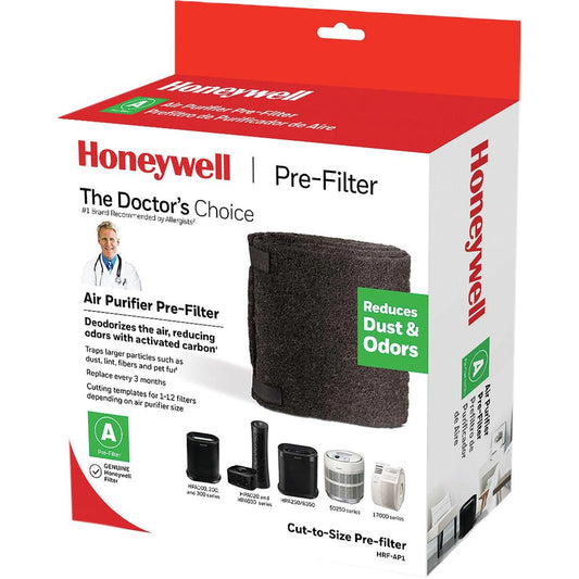 Honeywell Pre-Filter for Air Purifier - Activated Carbon - For Air Purifier - Remove Odor, Remove Dust, Remove Fabric Fiber, Remove Pet Hair, Remove Airborne Particles - 47" Height x 15.5" Width x 0.1