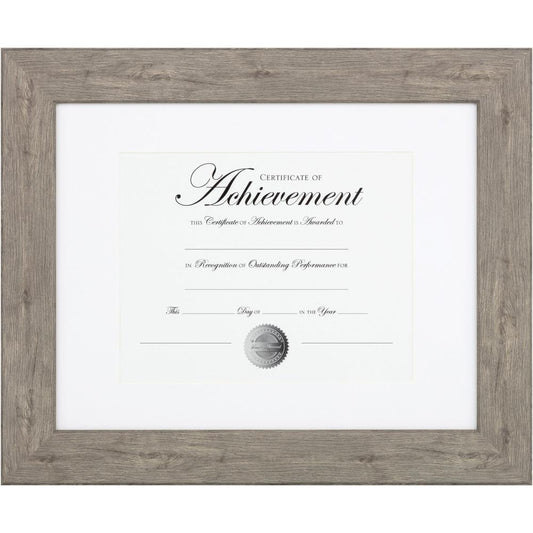 Burnes Document Frame - 11" x 14" Frame Size - Holds 8.50" x 11" Insert - Rectangle - Vertical, Horizontal - 1 Each - Blue, Gray