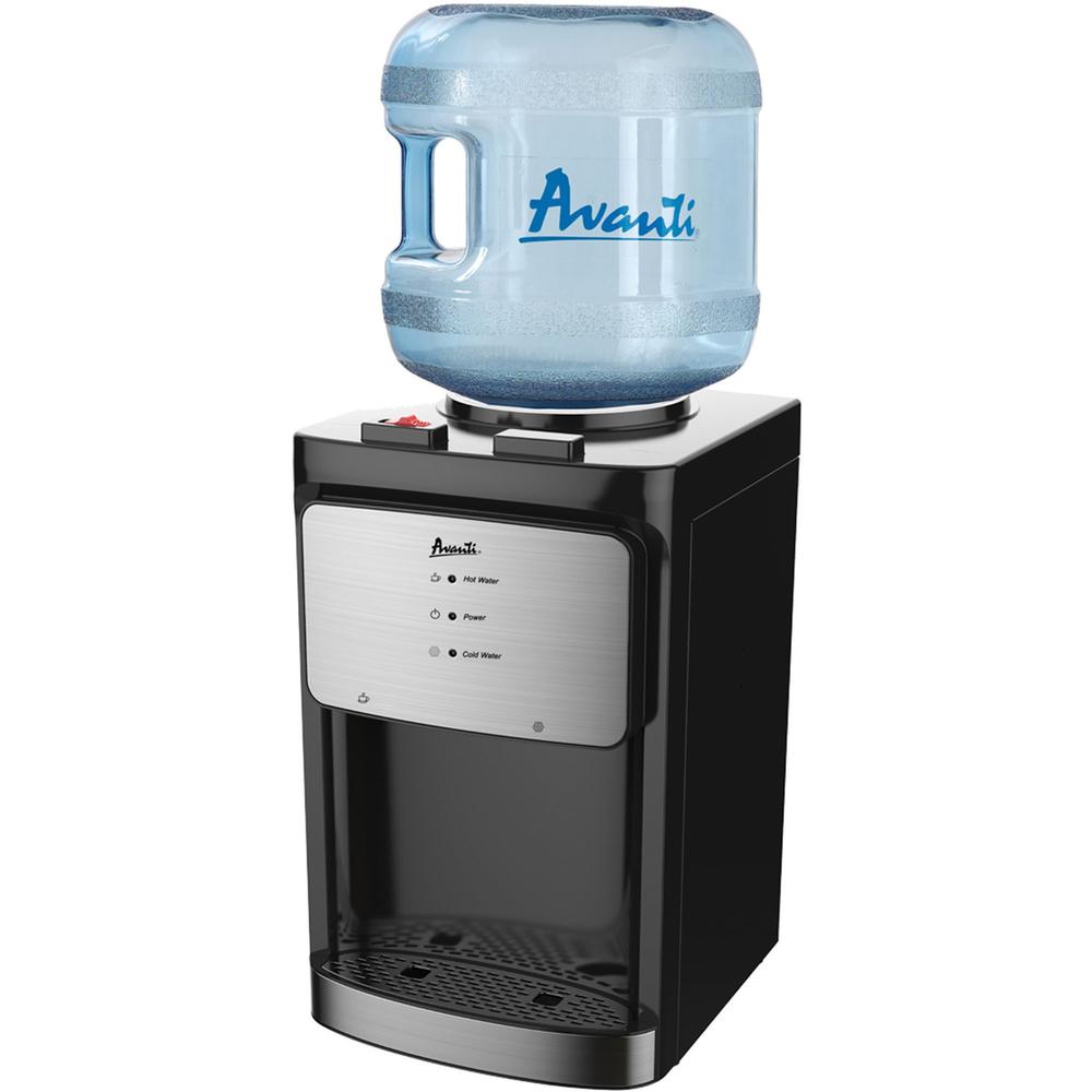 Avanti Countertop Water Dispenser - 5 gal - 13" x 12" x 20" - Black