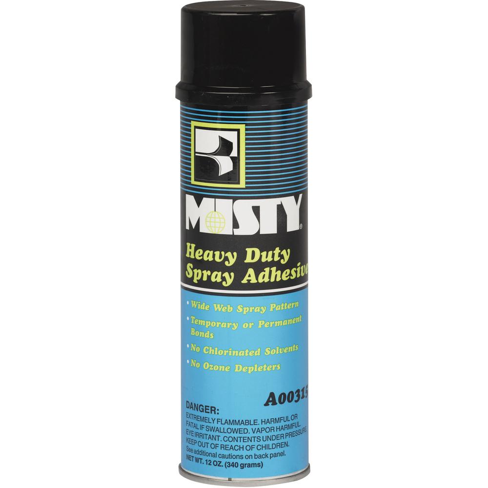 MISTY Heavy-duty Spray Adhesive - 19 fl oz - 12 / Carton - Floral