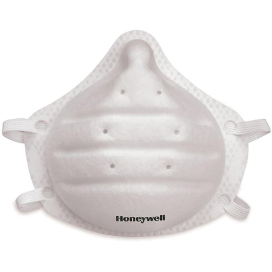 Honeywell Molded Cup N95 Respirator Mask - Recommended for: Face, Grinding, Sanding, Woodworking, Masonry, Drywall, Home, Sweeping, Yardwork - One Size Size - Particulate, Airborne Particle, Saw Dust,