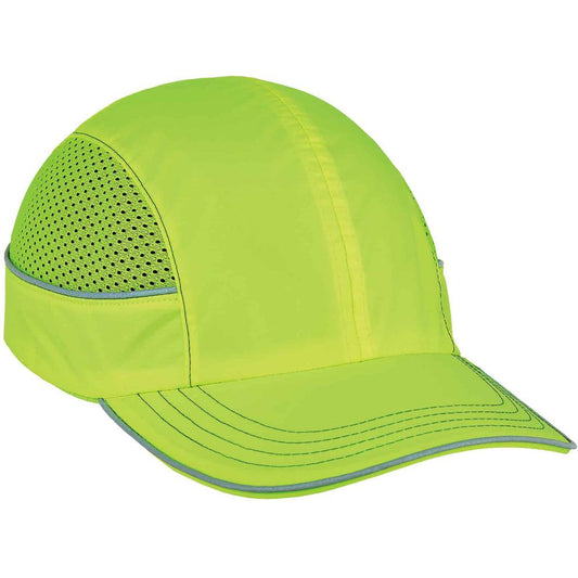 Skullerz 8950 Bump Cap Hat - Recommended for: Industrial, Mechanic, Factory, Home, Baggage Handling - One Size Size - Bump, Scrape, Head Protection - Lime - Comfortable, Impact Resistant, Machine Wash