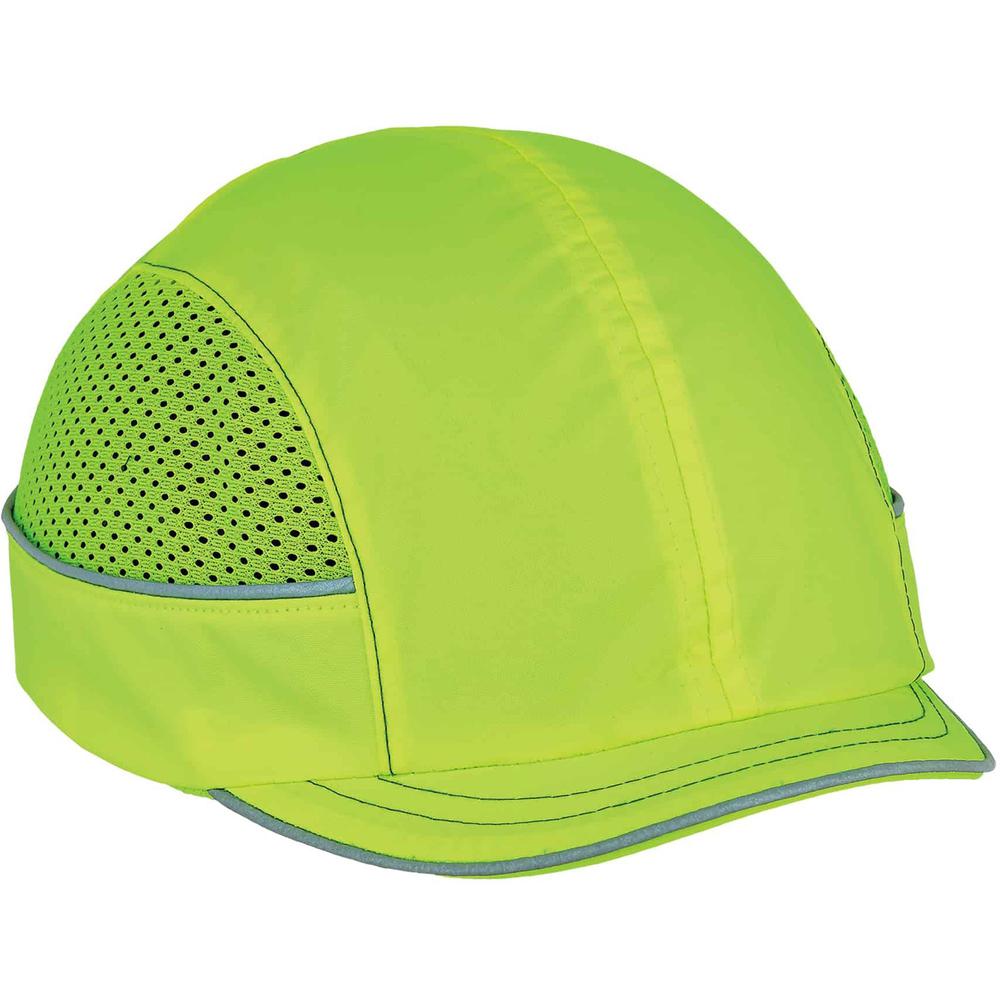 Skullerz 8950 Bump Cap Hat - Recommended for: Industrial, Mechanic, Factory, Home, Baggage Handling - Bump, Scrape, Head Protection - Lime - Comfortable, Impact Resistant, Machine Washable, Removable