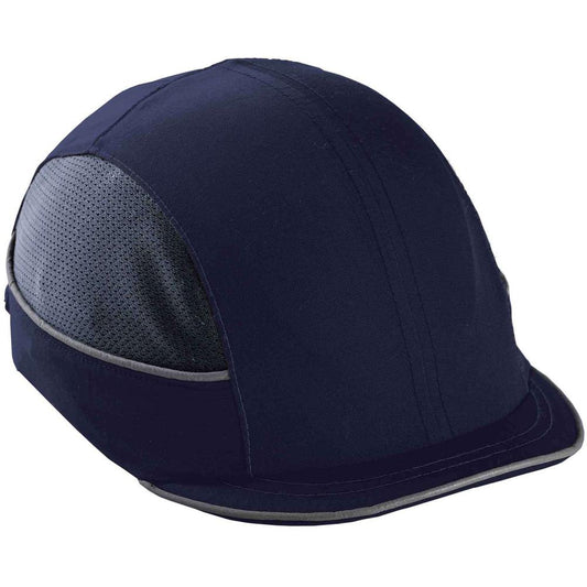 Skullerz 8950 Bump Cap Hat - Recommended for: Industrial, Mechanic, Factory, Home, Baggage Handling - Bump, Scrape, Head Protection - Blue - Comfortable, Impact Resistant, Machine Washable, Removable