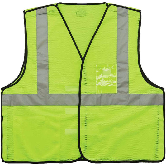 GloWear Type R C2 Breakaway Mesh Vest - Recommended for: Utility, Construction, Baggage Handling, Emergency, Warehouse - 2-Xtra Large/3-Xtra Large Size - Hook & Loop Closure - Polyester Mesh, Mesh Fab