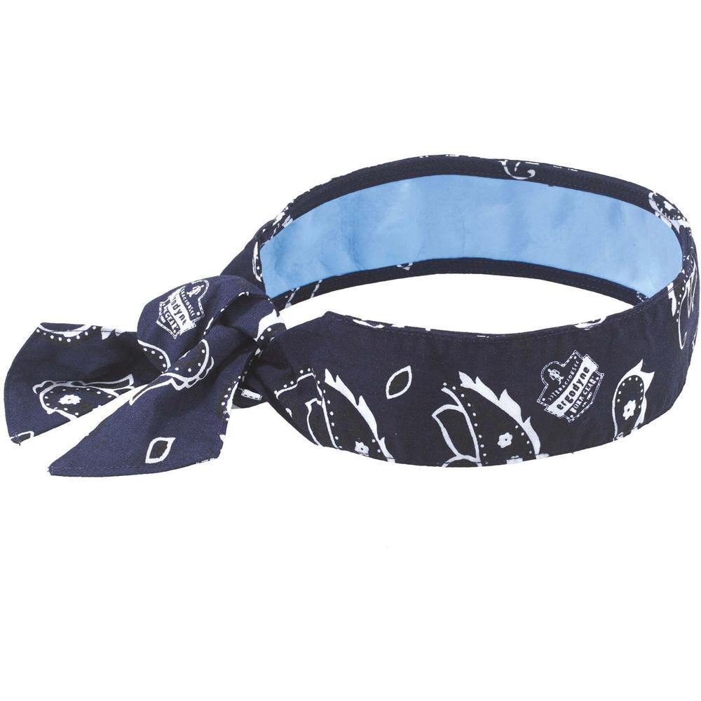 Chill-Its 6700CT Cooling Bandana - 6 / Carton - Blue - Cotton