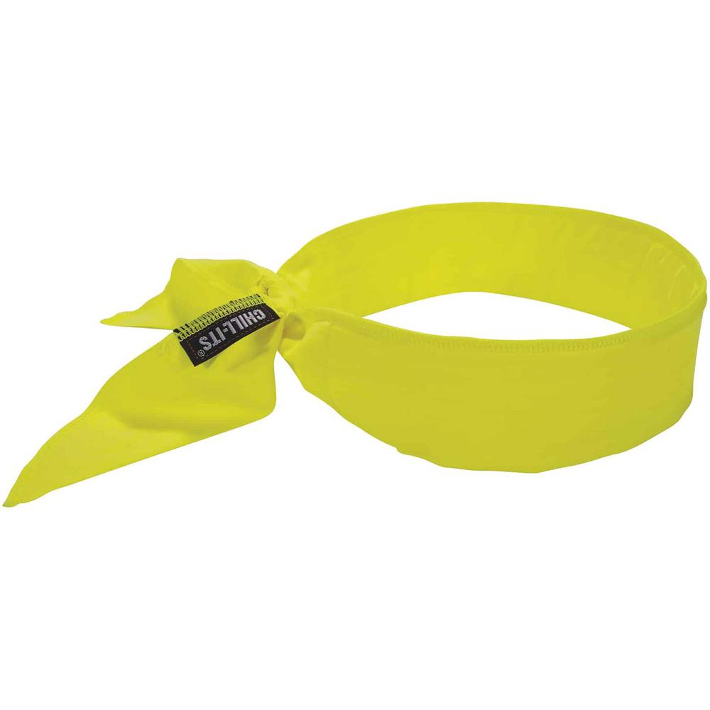 Chill-Its 6702 Cooling Bandana - 12 / Carton - Yellow - Polymer