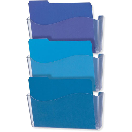 Officemate Unbreakable Wall File - 6.5" Height x 13.8" Width x 3" Depth - Unbreakable - Clear - 1 Each