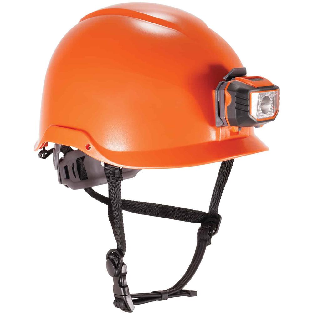 Skullerz 8974LED Class E Safety Helmet - Recommended for: Construction, Utility, Oil & Gas, Forestry, Mining, General Purpose, Climbing - Impact, Odor, Eye, Overhead Falling Objects, Head Protection -