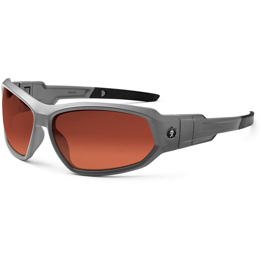 Skullerz Loki PZ Copper Safety Glasses - Matte Gray Frame/Copper Lens